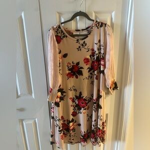 LuLaRoe Floral Sleeve Sundress